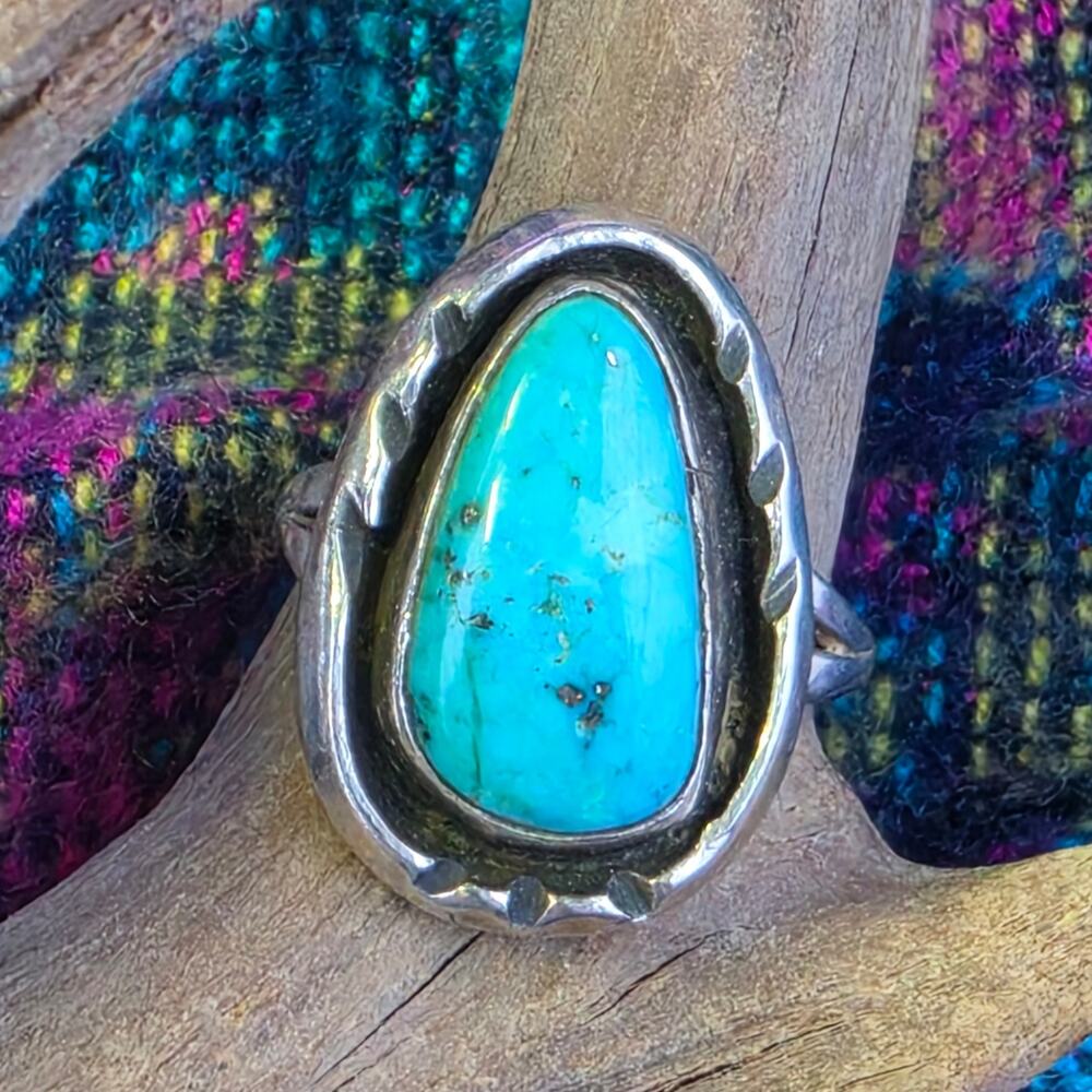 Native sterling 925 turquoise size 6 ring